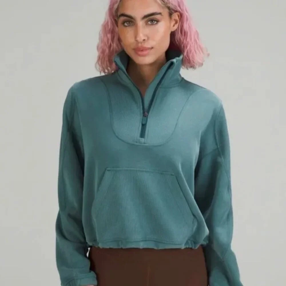 Lululemon Brushed Softstreme Ribbed Half Zip